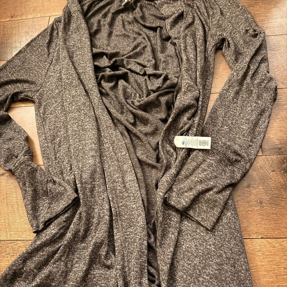 Athleta Heathered Gray Knit Fabric